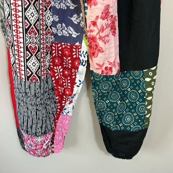 Kantha handmade boho hippie aladdin alibaba harem yoga pants one size NEW - Picture 4 of 14